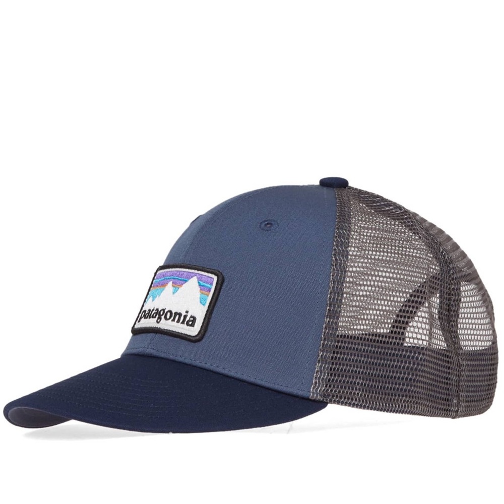 Patagonia Sticker Patch Trucker Cap Dolomite Blue
